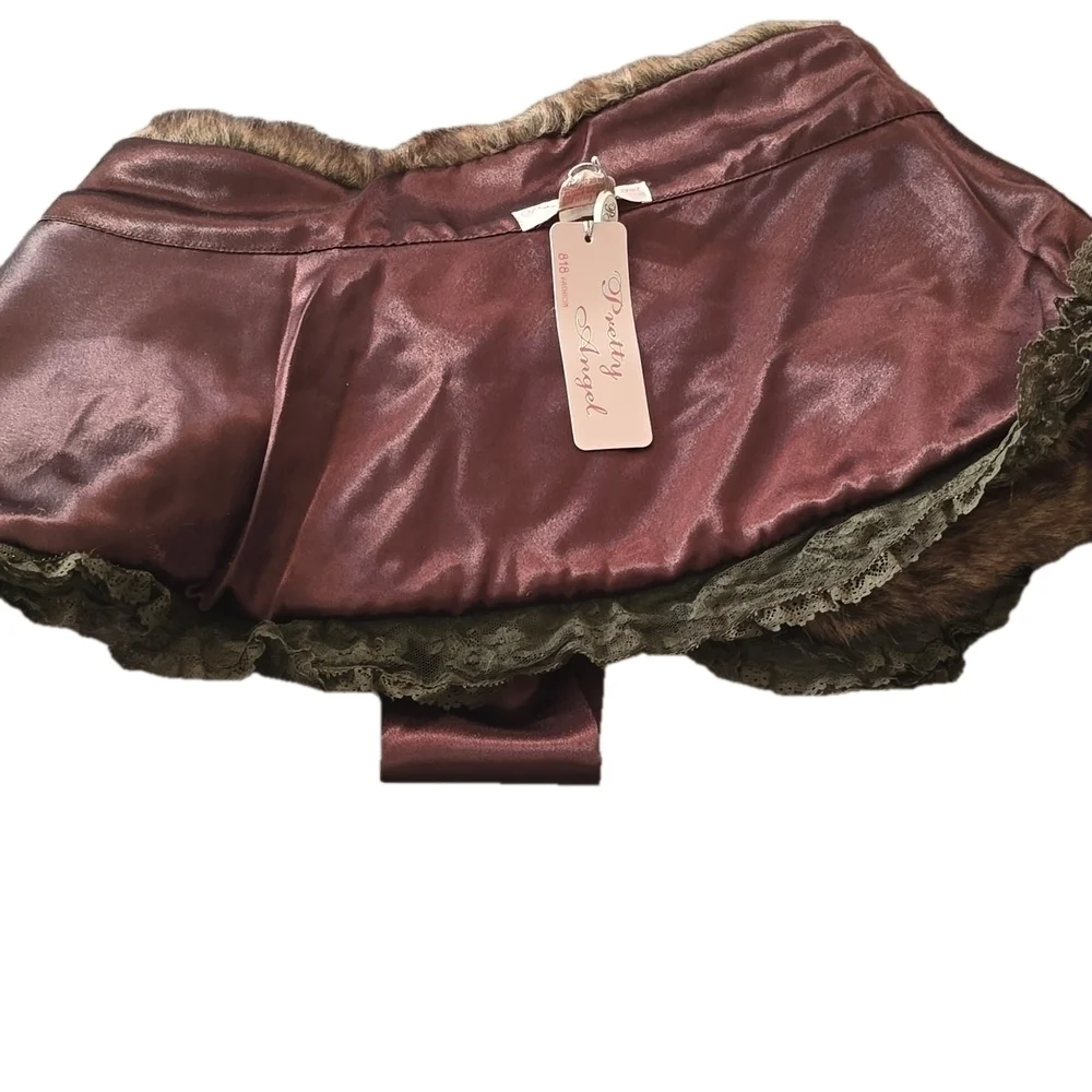 NWT Elegant Faux Fur Cape in Brown On SALE - Picture 3 of 5
